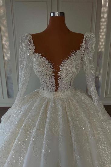 Luxury Wedding Dresses With Sleeves | Princess wedding dresses lace_2