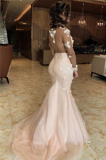 Appliques Mermaid Lace Prom Dresses | V-neck Formal Gowns_2