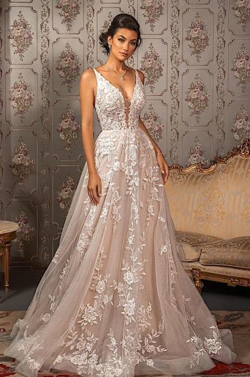 Beautiful Wedding Dresses A Line Lace | Backless Wedding Dresses Online_4
