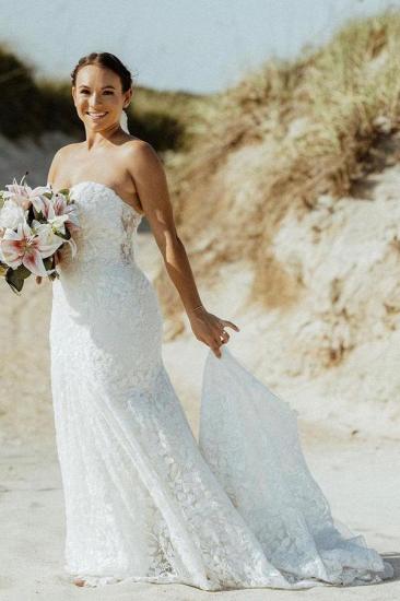 Wedding Dresses Mermaid Lace | Cream wedding dresses_1