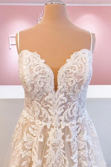 Chic wedding dresses lace | Wedding dresses a line cheap_3