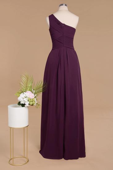 Elegant Ruffles One Shoulder Prom Dresses | A-Line Sleeveless Evening Dresses_2