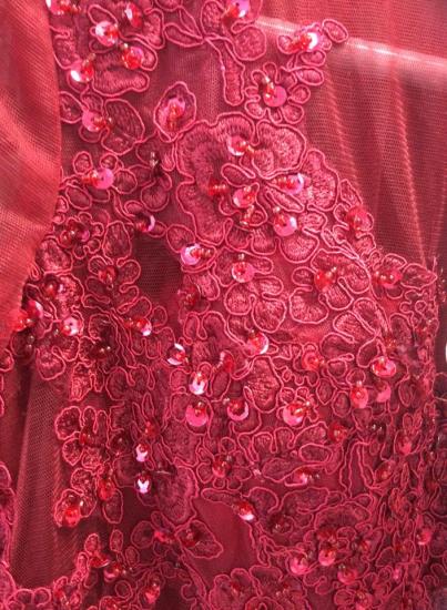 Burgundy 2022 Off Shoulder Mermaid Evening Gowns New Arrival Lace Sweep Train Formal Prom Dress_4