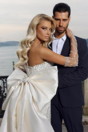 Extravagant wedding dresses with glitter | Mermaid wedding dresses lace_5