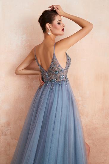 Charlotte | New Arrival Dusty Blue, Pink Spaghetti Strap Prom Dress with Sexy High Split, Evening Gowns Online_15