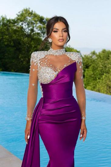Beautiful evening dresses long with sleeves | Glitter prom dresses_2