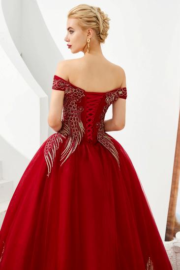Henry | Elegant Off-the-shoulder Princess Red/Mint Prom Dress with Wing Emboirdery_8