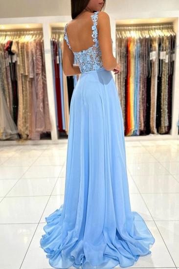 Simple evening dresses blue | Long Prom Dresses Cheap_8