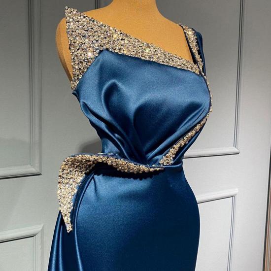 Sparkling Blue Long Mermaid Evening Dress | Mermaid Prom Dress_4