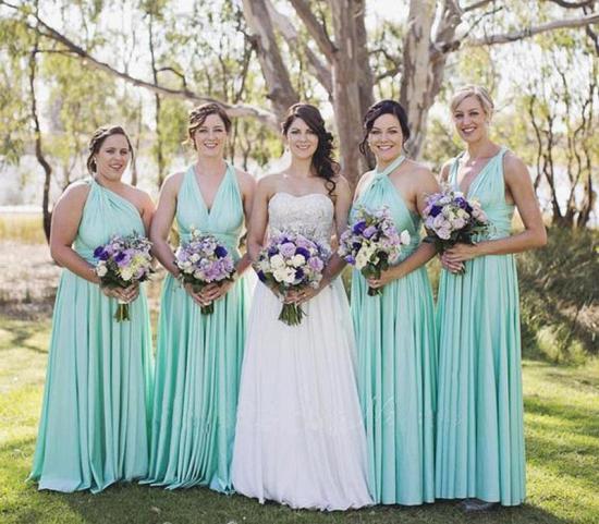 Tiffany Blue Infinity Bridesmaid Dress In   53 Colors_3