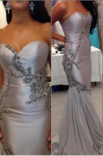 Sweetheart Mermaid Beading Evening Gown New Arrival Sexy Long Party Dress_1