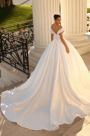 Designer wedding dresses A line | Satin Wedding Dress Online_2