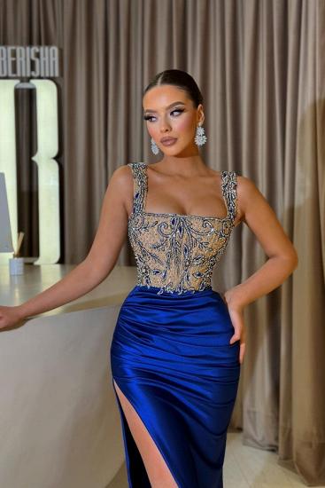 Designer Evening Dresses King Blue | Prom dresses long glitter_2