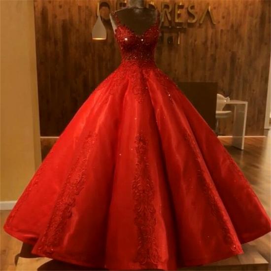 Spaghetti Straps Puffy Tulle  Beads Appliques Evening Dresses | Sleeveless Cheap 2022 Quinceanera Dresses_3