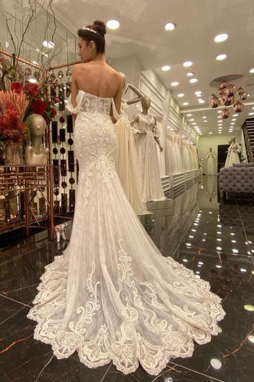 Sweetheart mermaid lace wedding dress_2