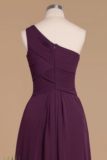 Elegant Ruffles One Shoulder Prom Dresses | A-Line Sleeveless Evening Dresses_6