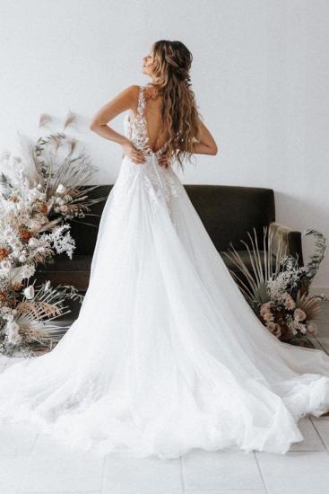 Designer Wedding Dresses A Line Lace | Boho Wedding Dresses Online_2