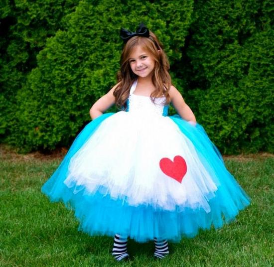 Mischen Farbe schöne ärmellose Tüll Blumenmädchen Kleid | Ballkleid Little Girls Pageant Kleider_2