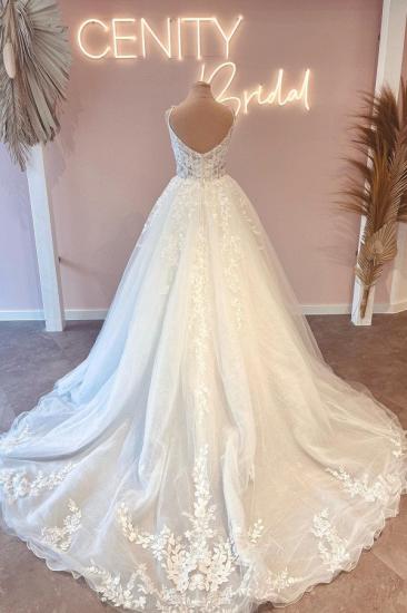 Simple Wedding Dresses A Line | Boho wedding dresses with lace_2
