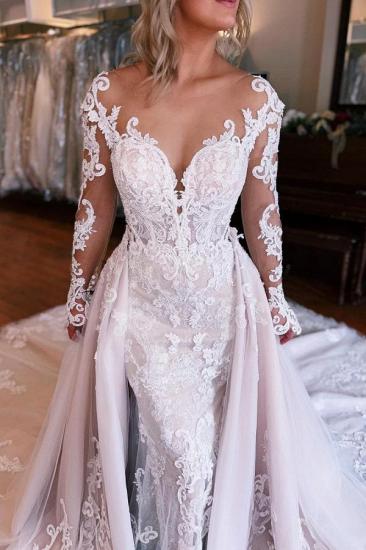 Vintage Hochzeitskleid A-Linie Spitze | Brautkleider mit Ärmeln_2