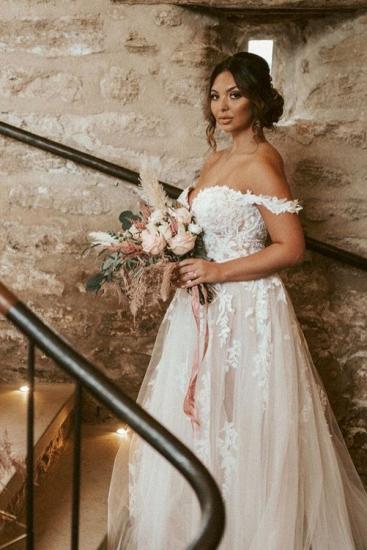 Gorgeous Wedding Dresses With Lace | A Line Wedding Dresses Cheap_5