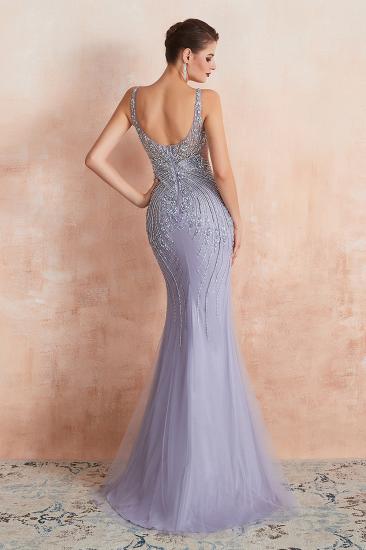 Chipo | Luxury Illusion neck Lavender White Beads Prom Dress Online, Expensive Low back Column Evening Gowns_3
