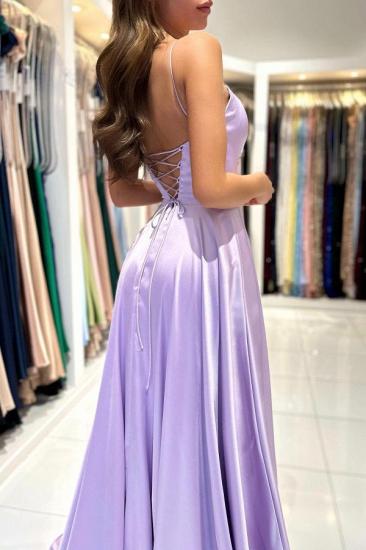 Simple evening dresses Lilac | Long Prom Dresses Cheap_4