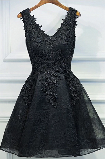 Lace Appliques Homecoming Dress | Sexy Little Black Dresses