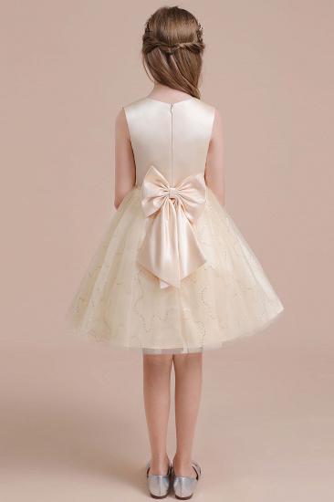 Lovely Tulle A-line Flower Girl Dress | Cute Sequins Little Girls Pegeant Dress Online_3