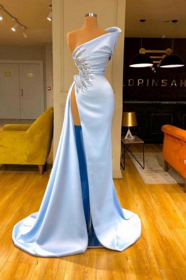 Elegante Abendkleider Hellblau | Lange Ballkleider billig
