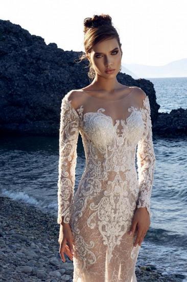 New wedding dresses mermaid lace | Wedding dresses with sleeves_3