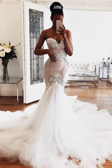 Sweetheart Lace Wedding Dresses Online | Sexy Sleeveless Mermaid Bridal Gowns_2