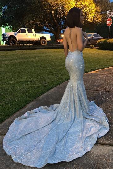 Mermaid Halter Sleeveless Floor-Length Prom Dress_5