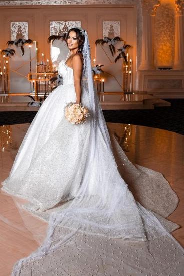 Moderne Brautkleider Prinzessin | Brautkleider mit Glitzer