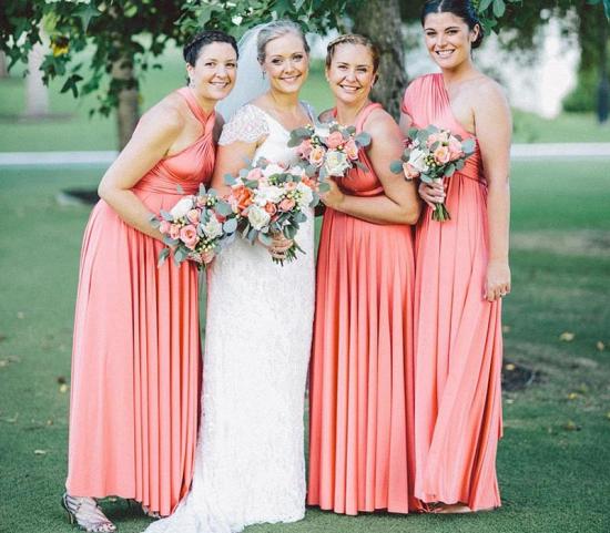 Peach Coral Infinity Bridesmaid Dress In   53 Colors_2