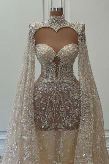 Extravagant wedding dresses glitter | Wedding dresses A line lace_2