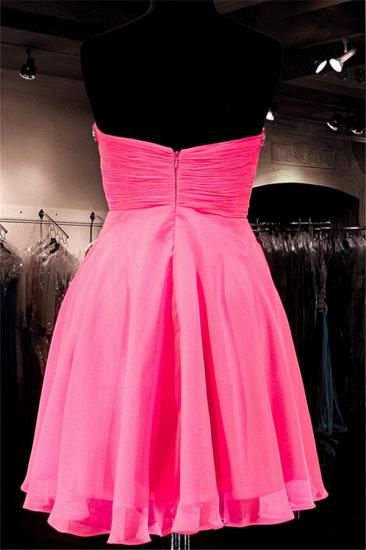 Wassermelonen-Schatz-kurzes Heimkehr-Kleid 2022 Perlen-preiswertes Tanzparty-Kleid_2