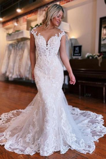 Luxury Wedding Dresses A Line Lace | Wedding dresses with a train_2