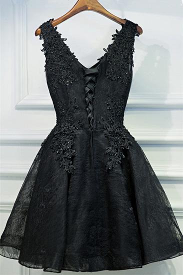 Lace Appliques Homecoming Dress | Sexy Little Black Dresses_3